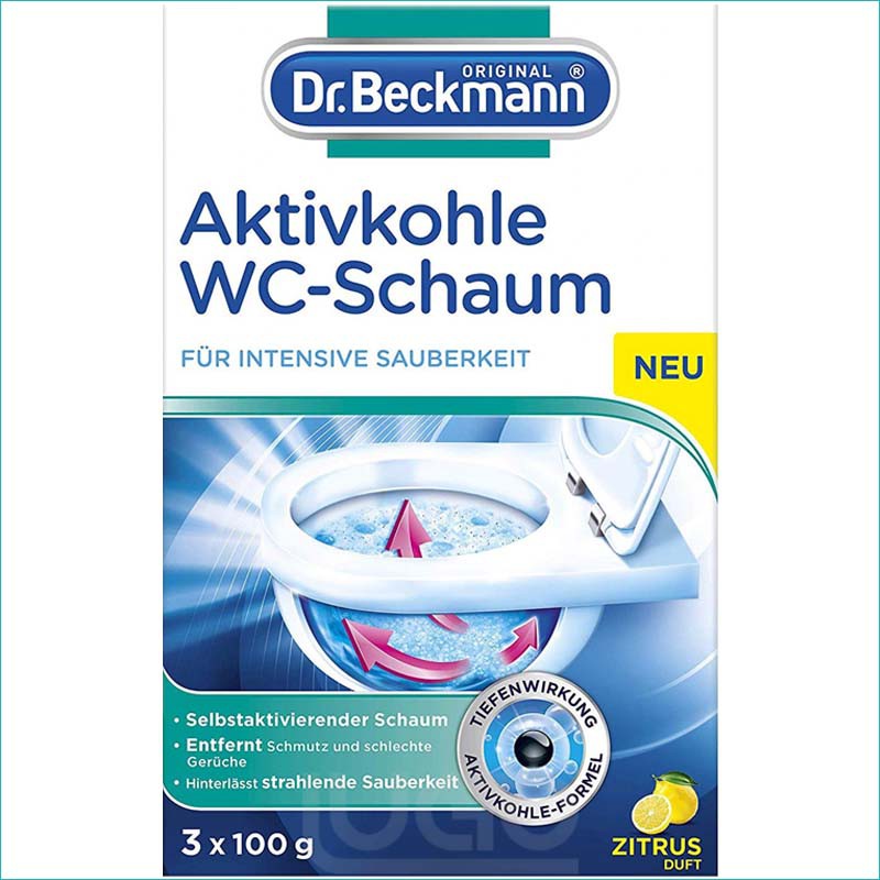 Dr Beckmann aktywna piana do czyszczenia WC 3x100g