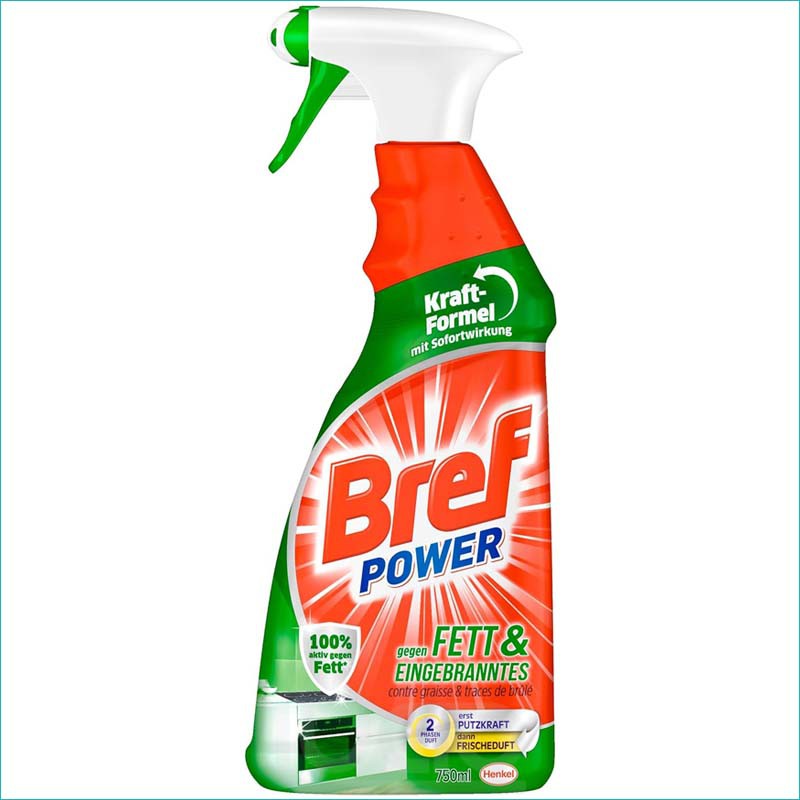 Bref spray do usuwania tłuszczu i przypaleń 750ml.