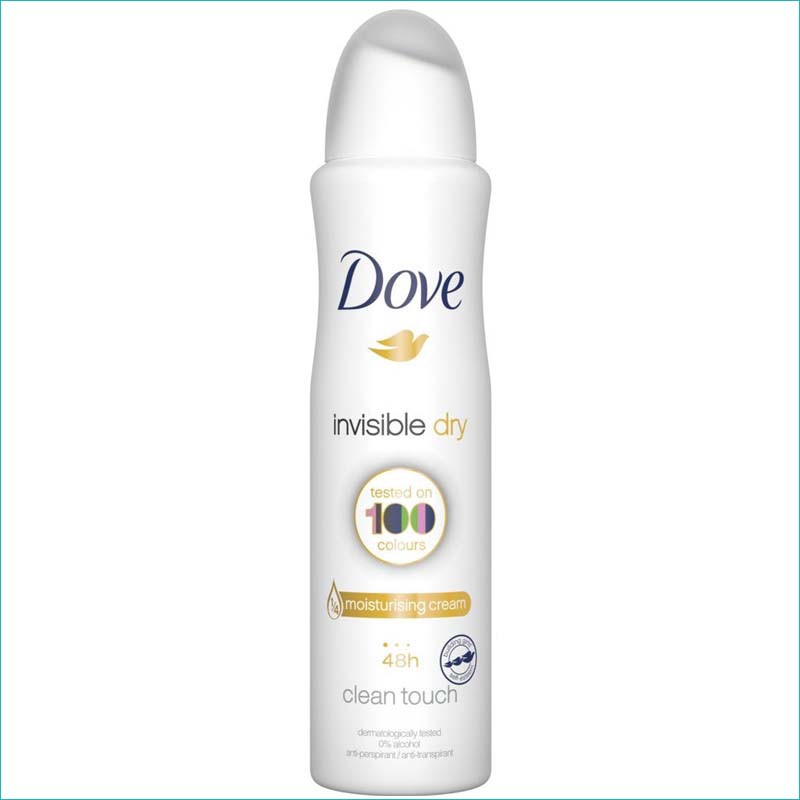 Dove dezodorant 150ml. Invisybledry 