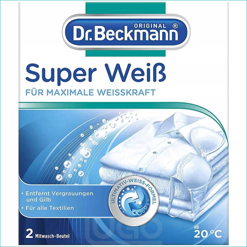 Dr Beckmann super weiss saszetki wybielające 2x40g