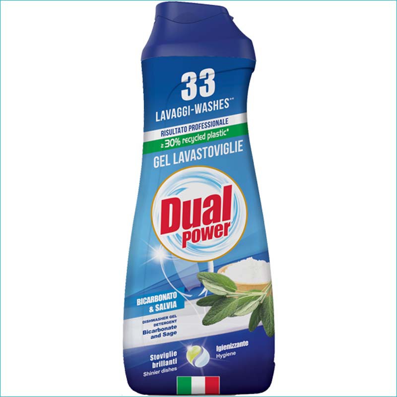 Dual Power żel do zmywarki 660ml. Bicarbonato