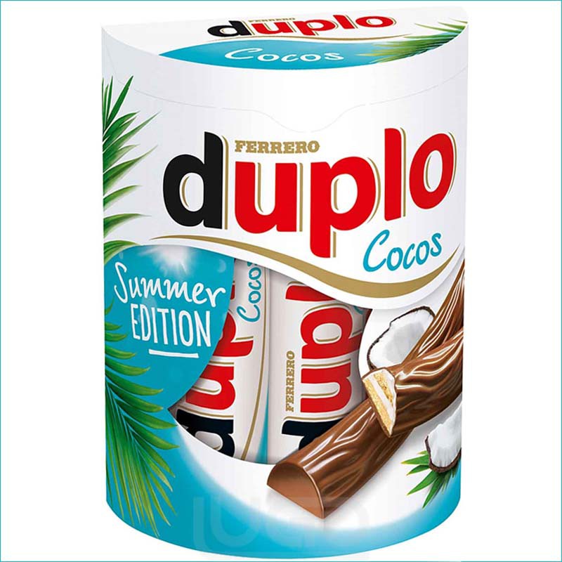 Duplo wafelki w czekoladzie 10szt. Cocos