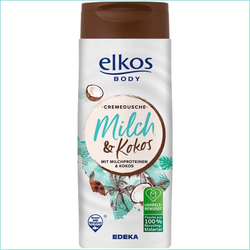 Elkos żel pod prysznic 300ml. Milch&Kokos