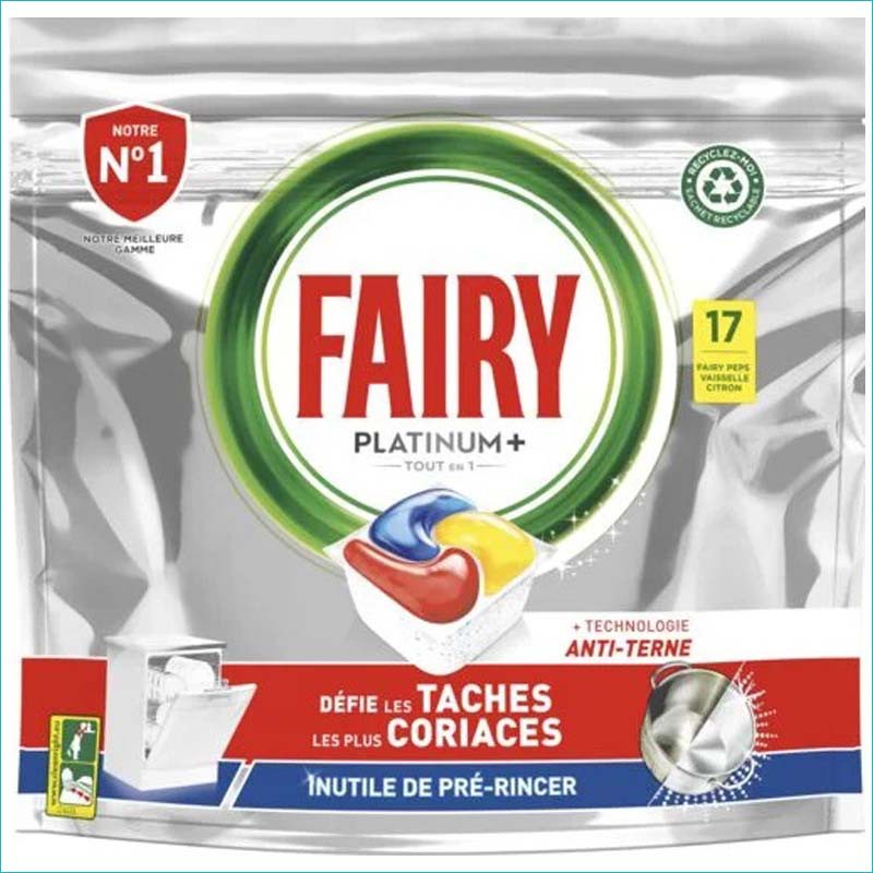 Fairy Platinum kapsułki do zmywarki 17+ Lemon