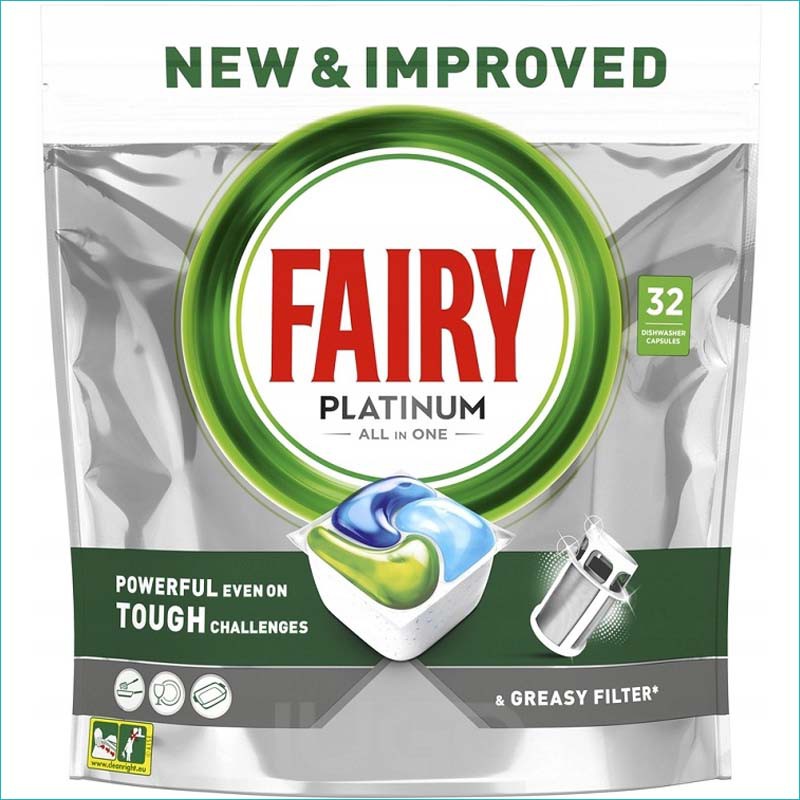 Fairy Platinum kapsułki do zmywarki 32szt.Oryginal