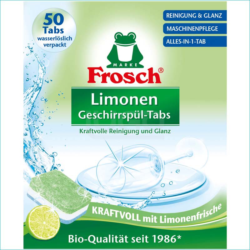 Frosch All in One tabletki do zmywarki 50szt Limon