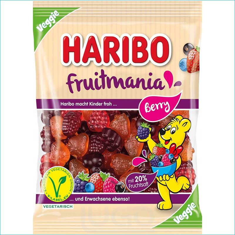 Haribo żelki 160g. Fruitmania Berry