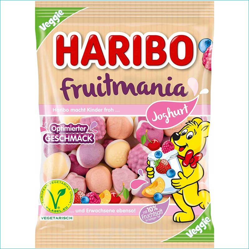 Haribo żelki 160g. Fruitmania Joghurt