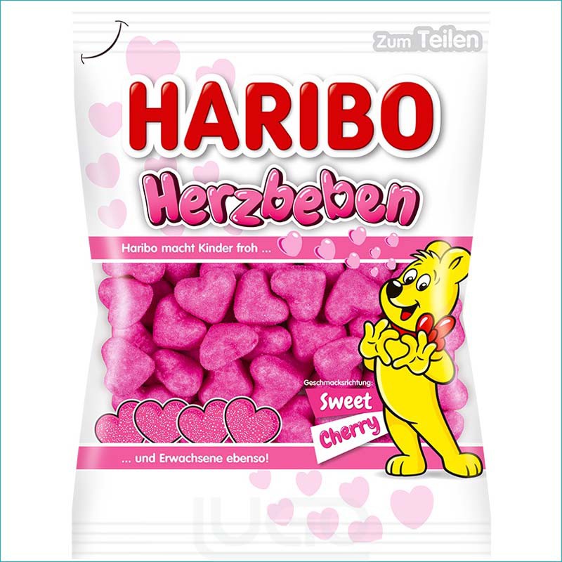 Haribo żelki 160g. Herzbeben