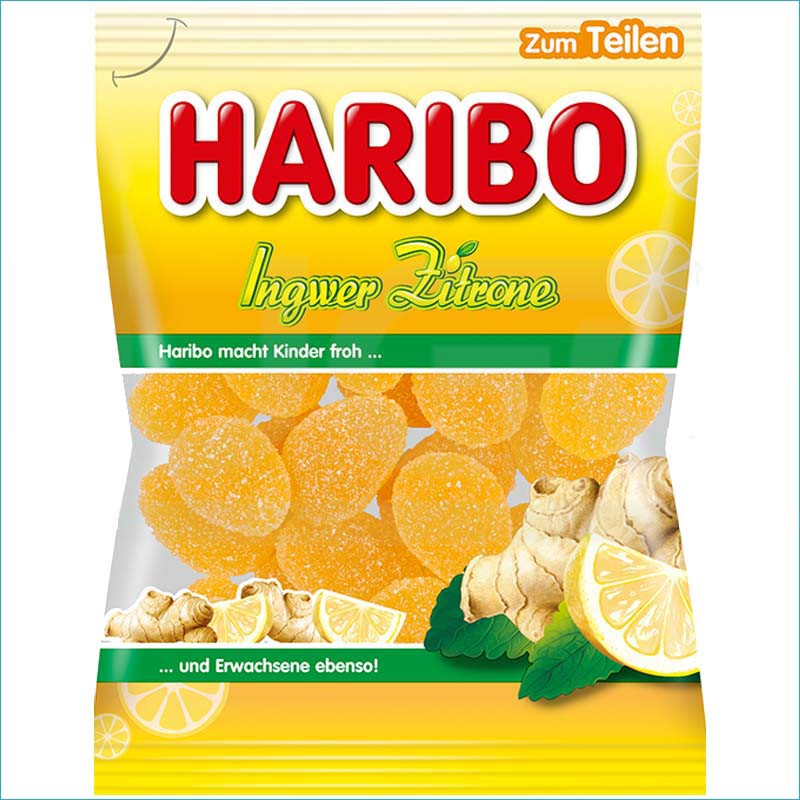 Haribo żelki 160g. Ingwer Zitrone