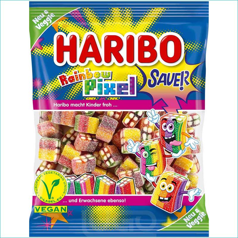 Haribo żelki 160g. Rainbow Pixel