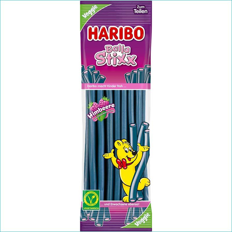 Haribo żelki 200g. Balla Stixx Himbeere