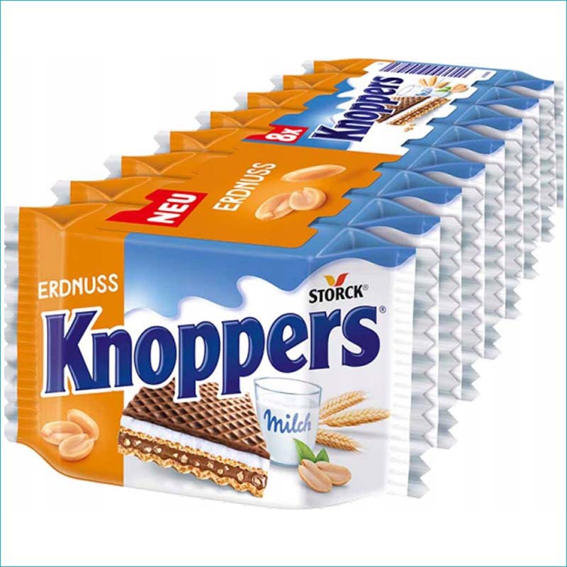 Knoppers wafelki 8szt. Erdnuss