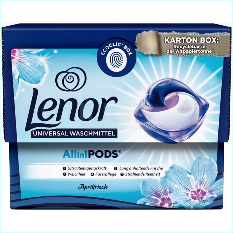 Lenor 3w1 kapsułki do prania BOX 10szt.Aprilfrisch