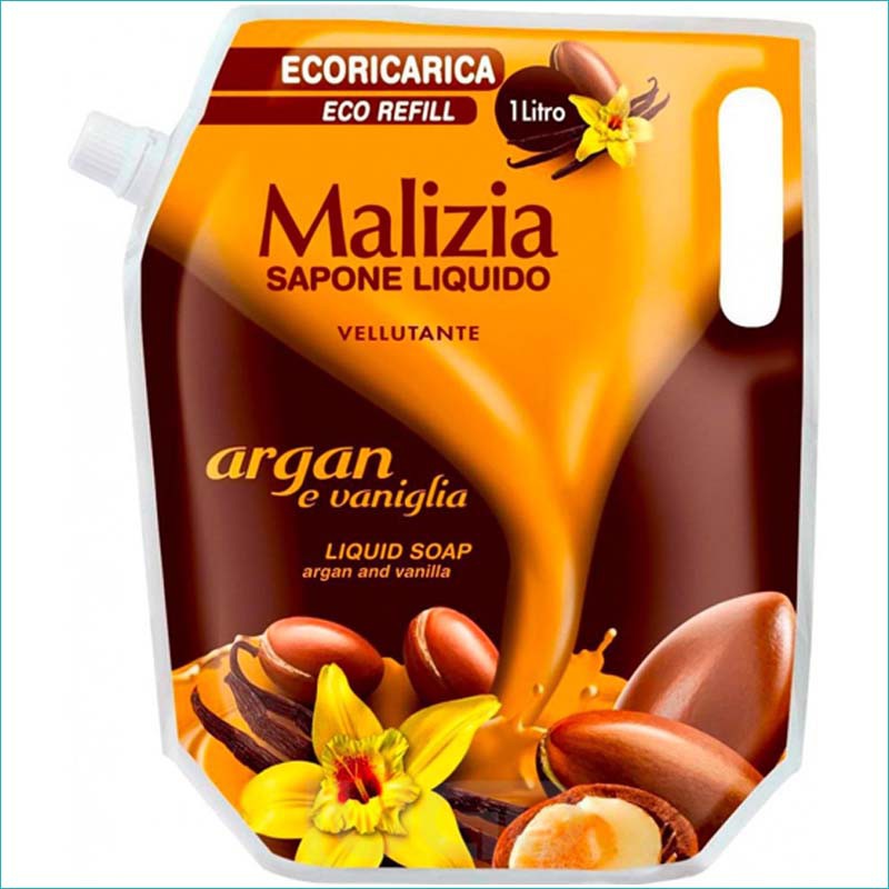 Malizia mydło w płynie zapas 1l. Argan&Vanilia