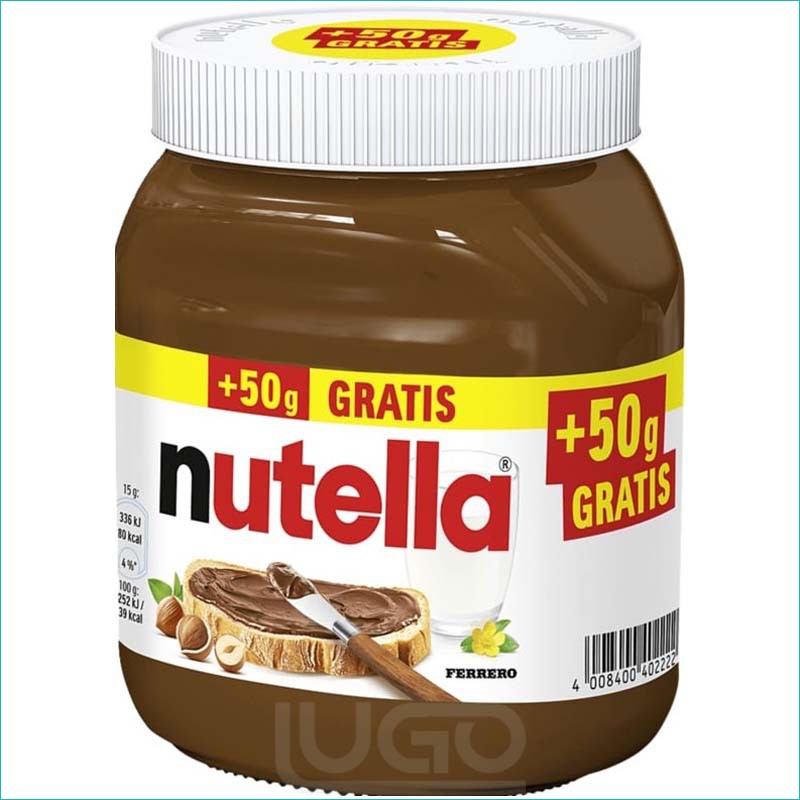 Nutella krem do smarowania 450+50g.