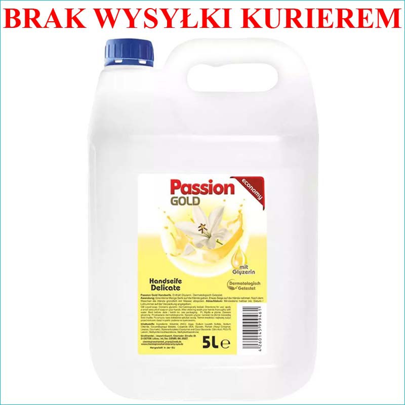 Passion mydło w płynie zapas 5l. Delicate