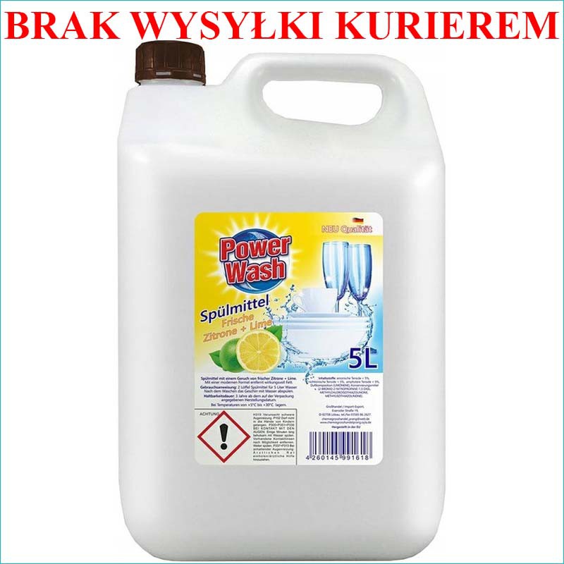 Power Wash płyn do naczyń 5L. Zitrone & Lime