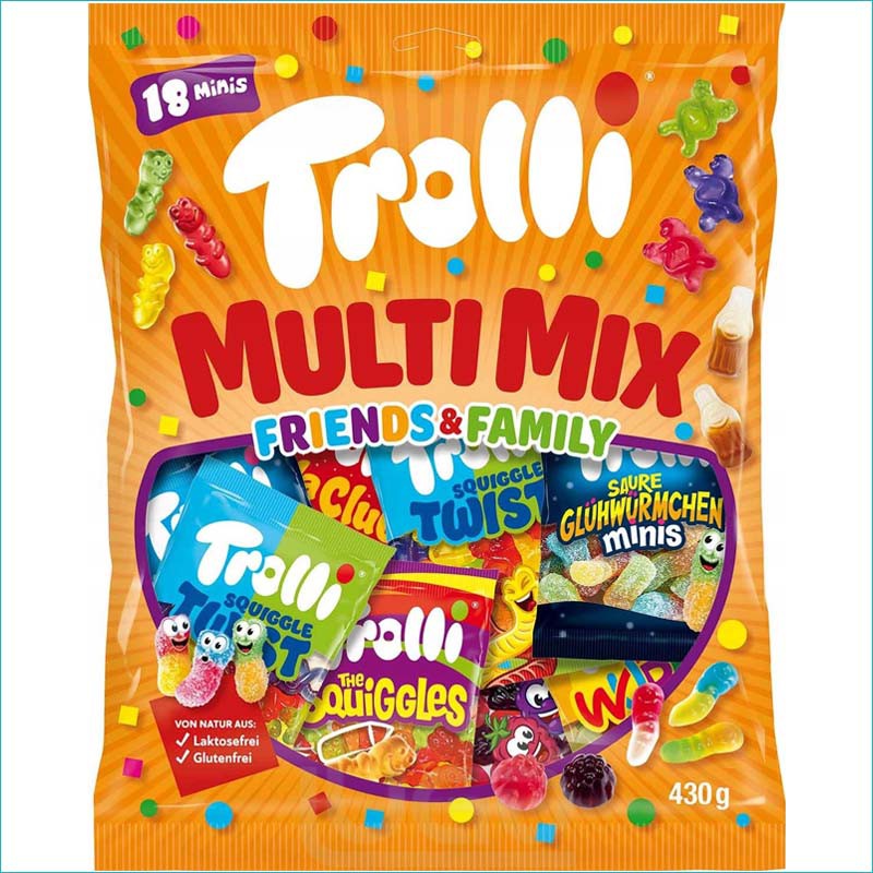 Trolli żelki 430g. Multi Mix/18szt.