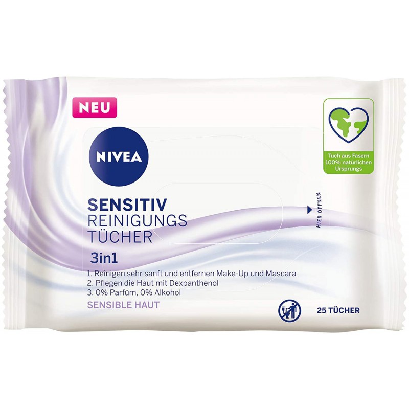 Nivea chusteczki do oczyszczania twarzy 25szt.