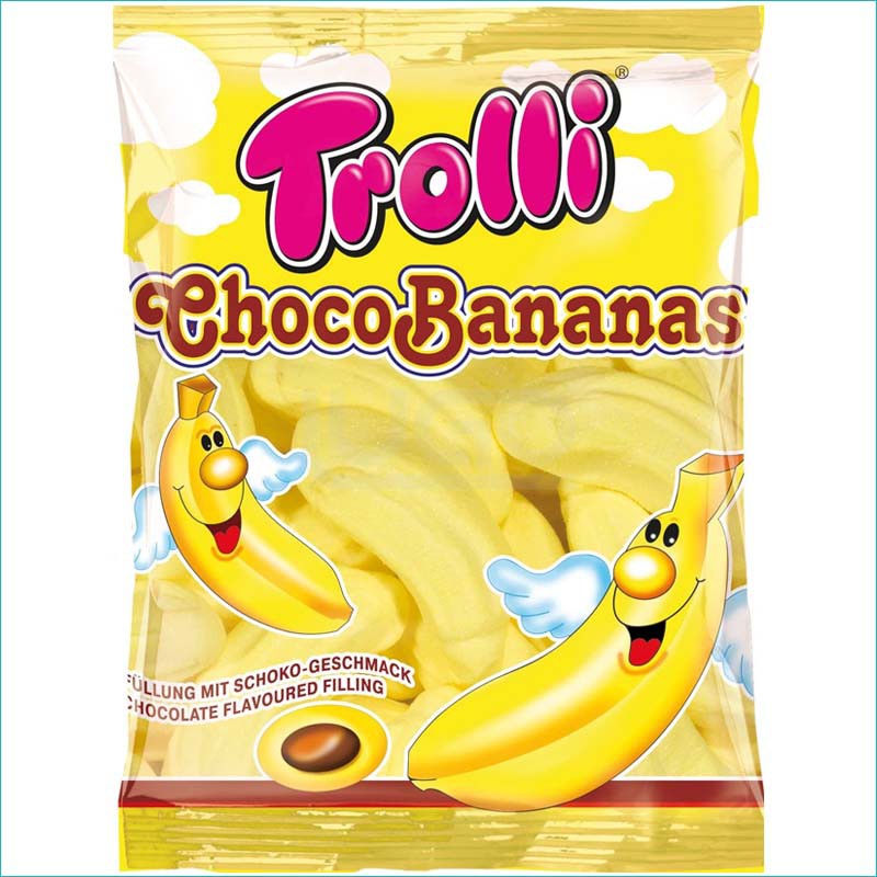 Trolli pianki 150g. Choco Bananas