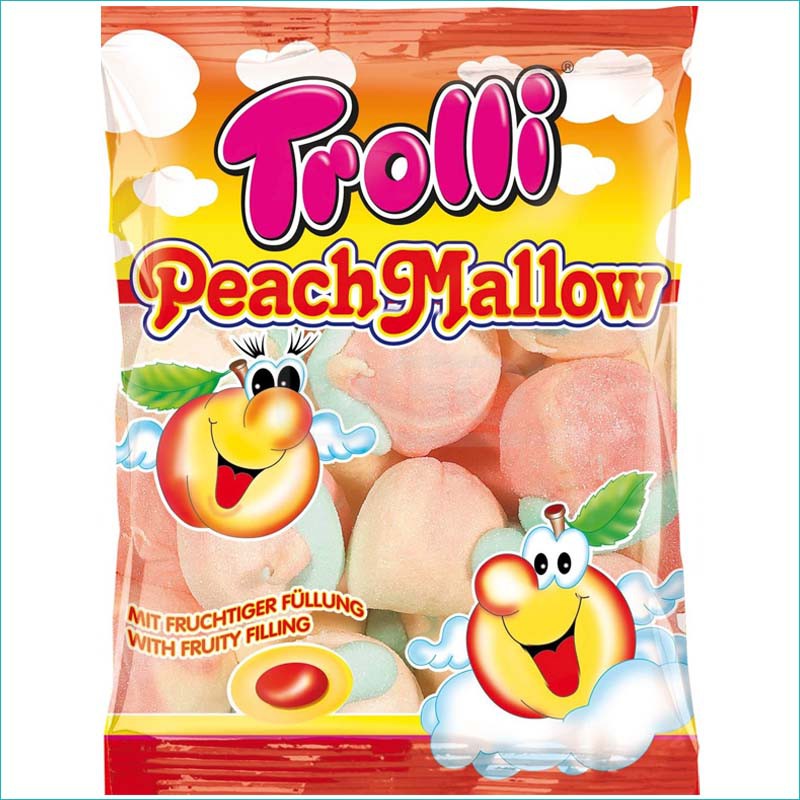 Trolli pianki 150g. Peach Mallow