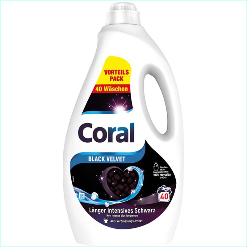 Coral żel do prania 2L/40 Black Velvet