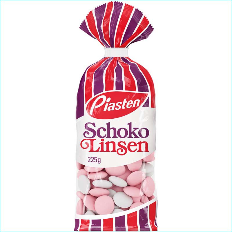 Piasten Schoko Linsen 225g.