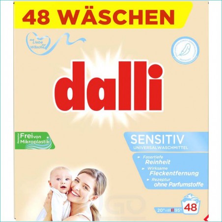 Dalli proszek do prania 3,12kg/48 Sensitiv