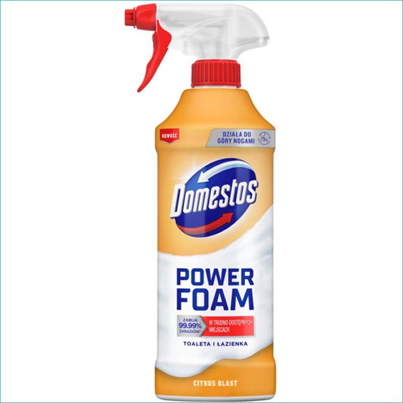 Domestos Power Foam pianka do WC 435ml. Citrus