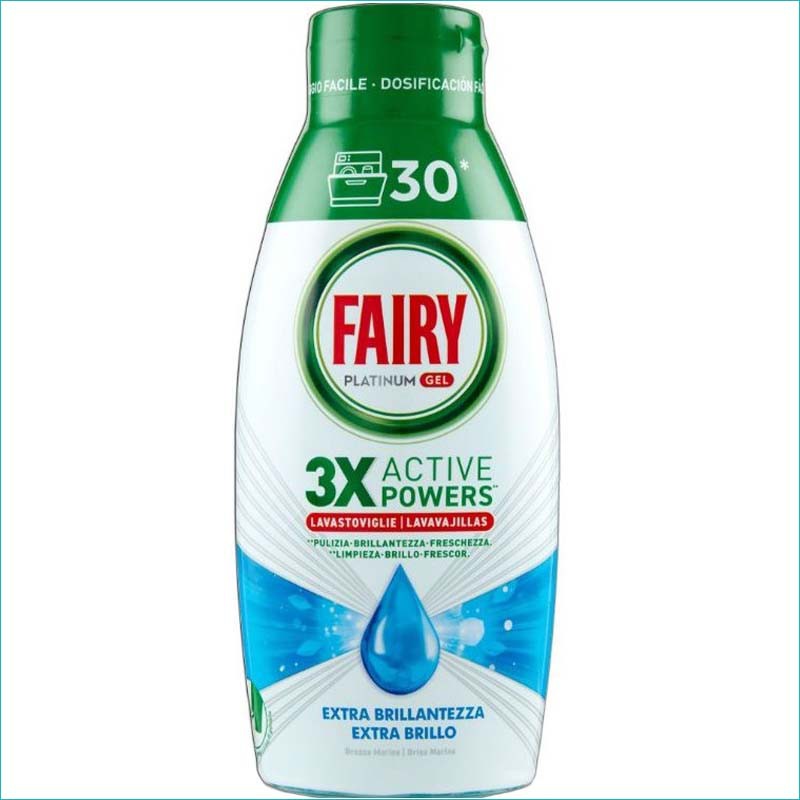 Fairy Platinum żel do zmywarki 600ml. Extra Brillante Marina