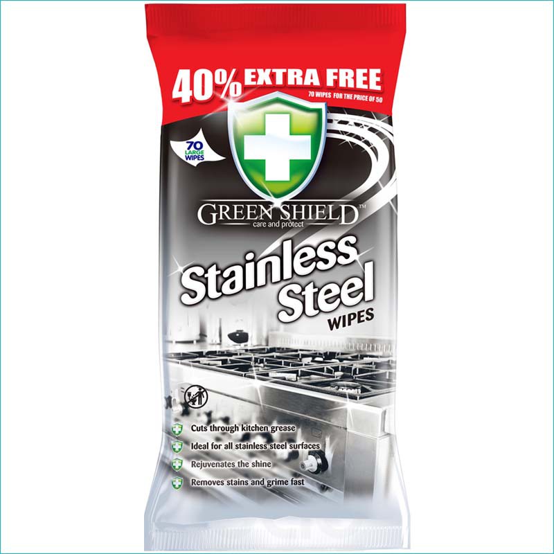 Green Shield chusteczki 70szt. Steel /12/