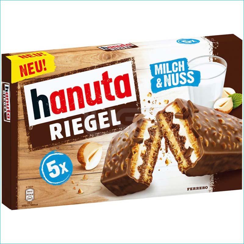 Hanuta wafelki z kremem 5szt. Riegel