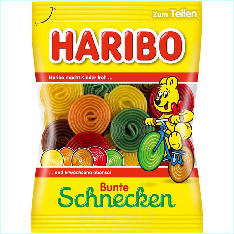 Haribo żelki 160g. Bunte Schnecken