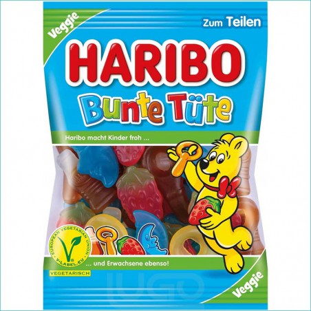 Haribo żelki 175g. Bunte Tute