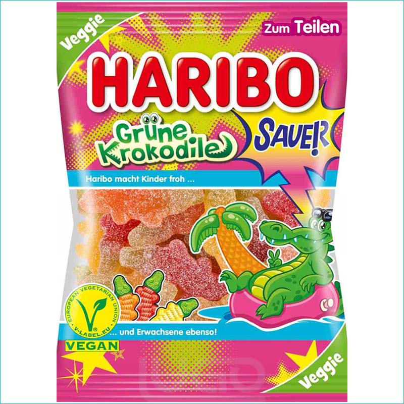 Haribo żelki 175g. Grune Krokodile /18/