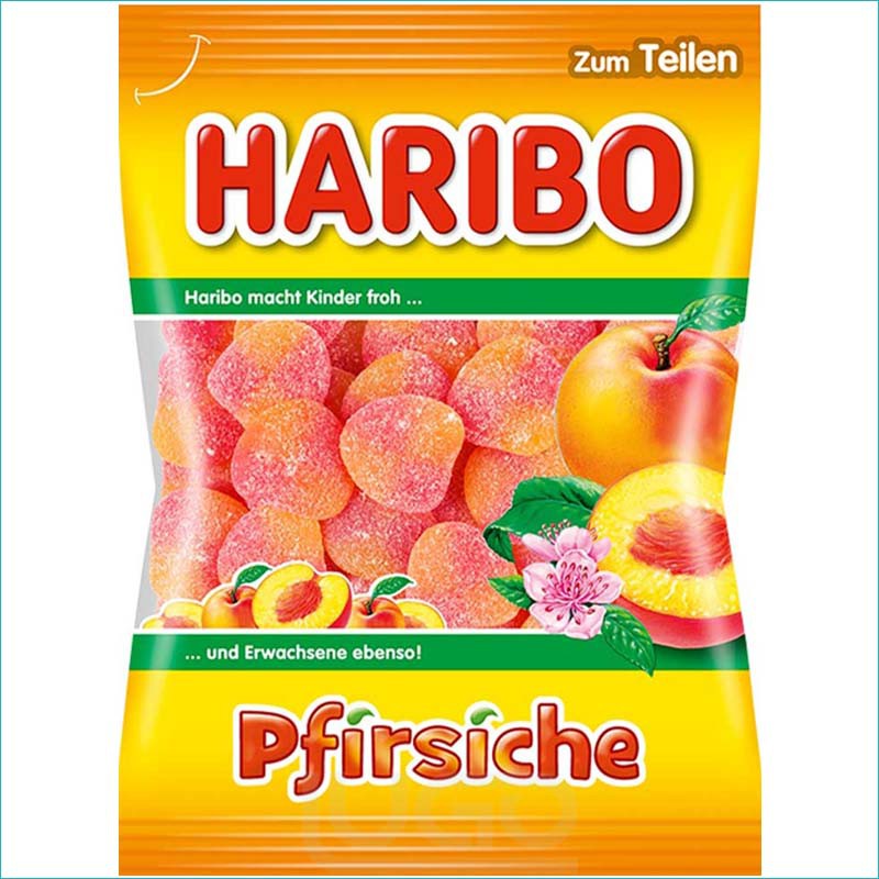 Haribo żelki 175g. Pfirsiche