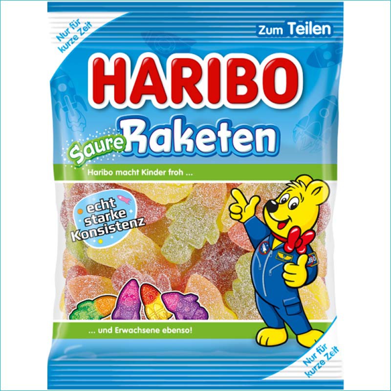 Haribo żelki 175g. Saure Raketen