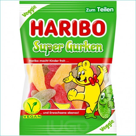 Haribo żelki 175g. Super Gurken