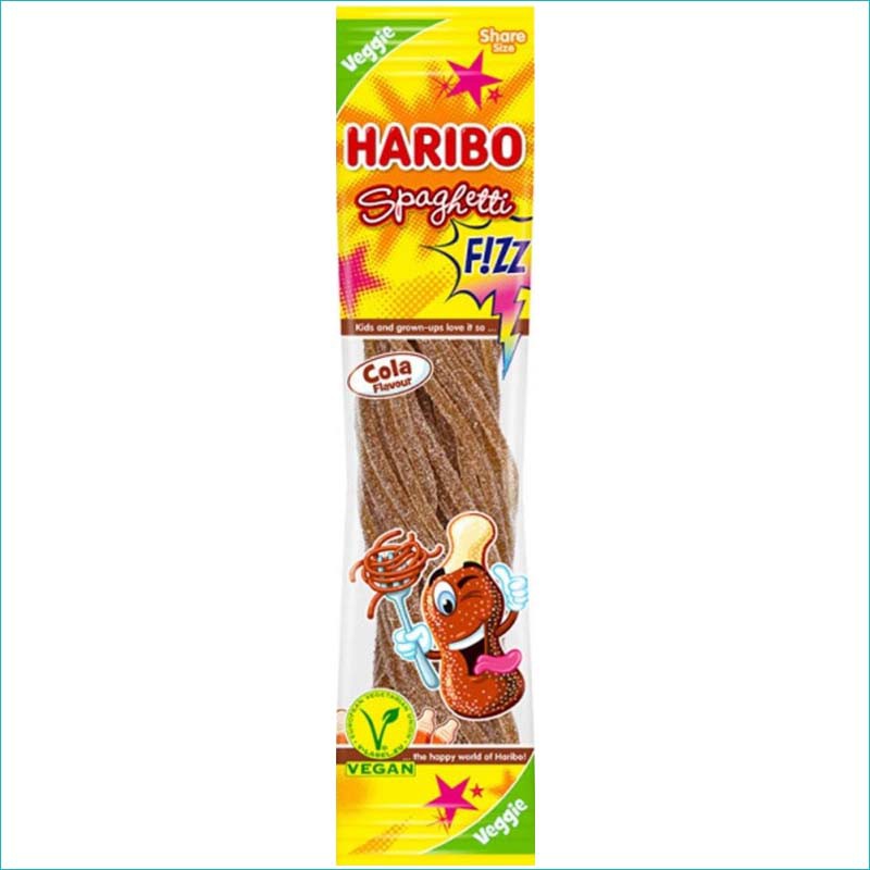 Haribo żelki 200g. Spaghetti Cola Flavour