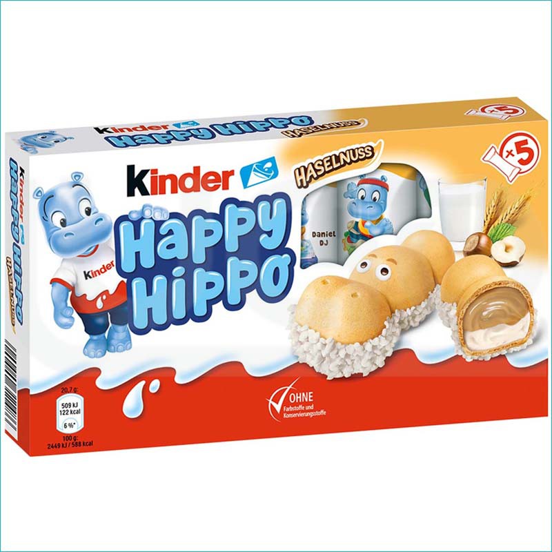 Kinder batoniki Happy Hippo 5szt Hazelnut /10/