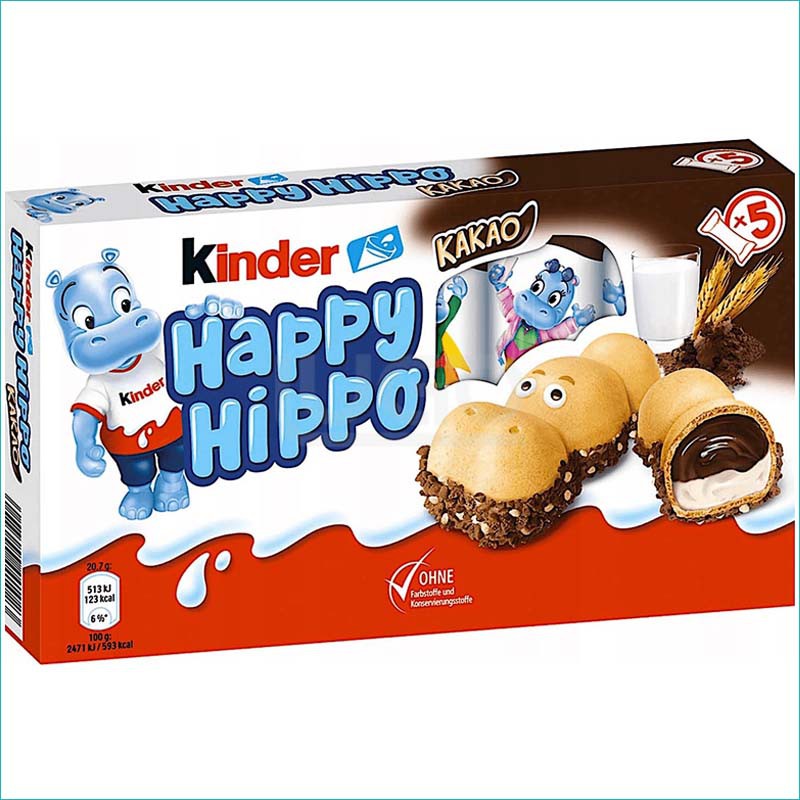 Kinder batoniki Happy Hippo 5szt. Kakao /10/