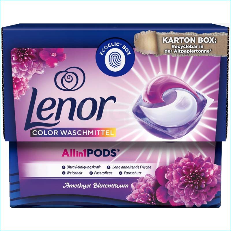 Lenor 3w1 kapsułki do prania BOX 10szt. Amethyst /4/