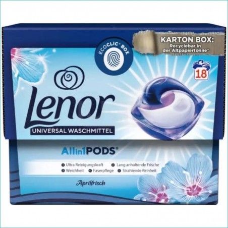 Lenor 3w1 kapsułki do prania BOX 18szt Aprilfrisch