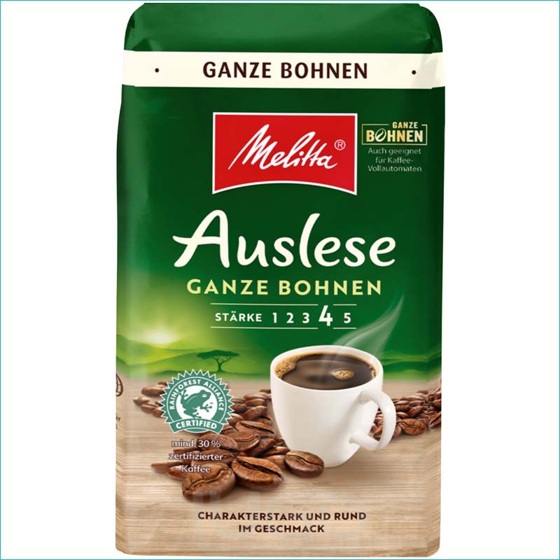 Kawa Melitta ziarno 500g. Auslese Klassisch /12/