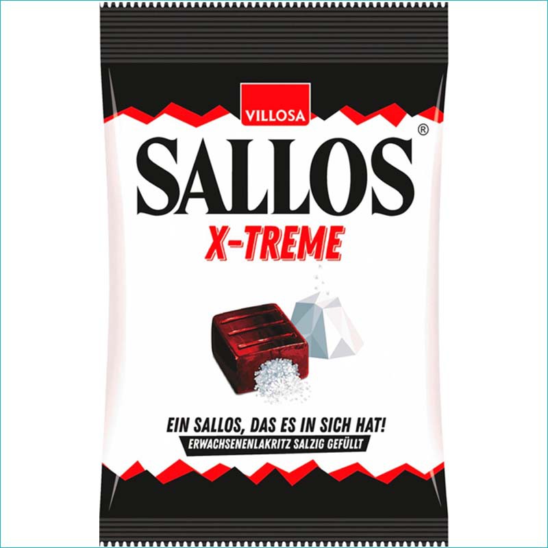 Sallos Cukierki lukrecjowe X-Treme 150g.