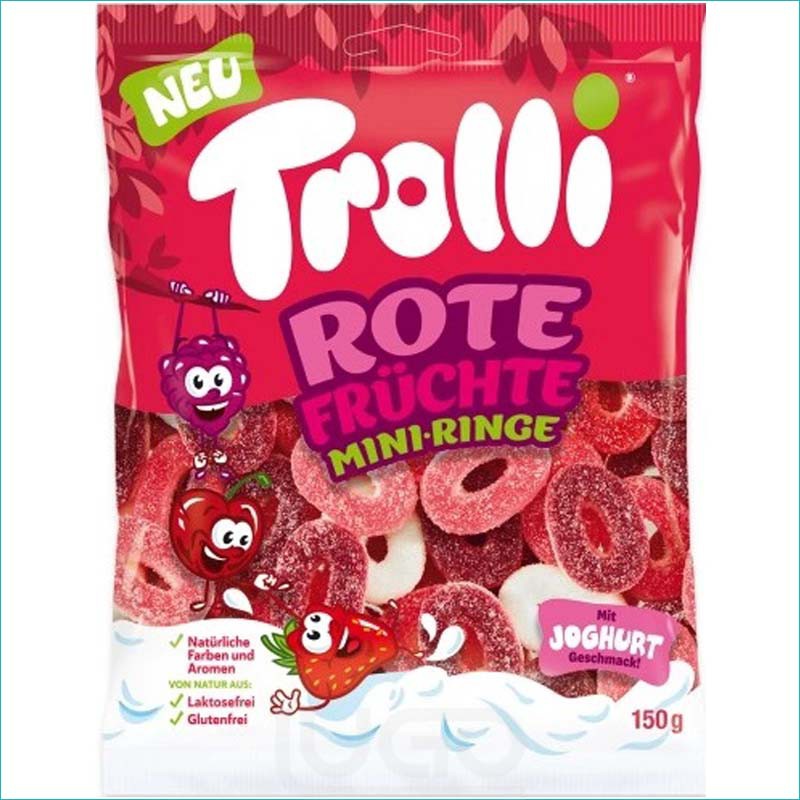 Trolli żelki 150g. Rote Fruchte Mini-Ringe /20/