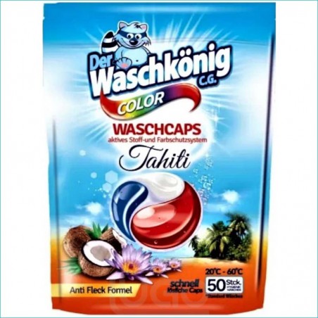 Waschkonig kapsułki do prania 50szt.Tahiti Color