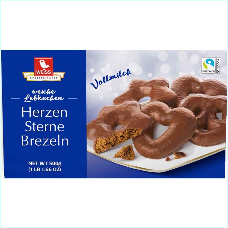 Weiss pierniki w mlecznej czekoladzie 500g. Vollmilch