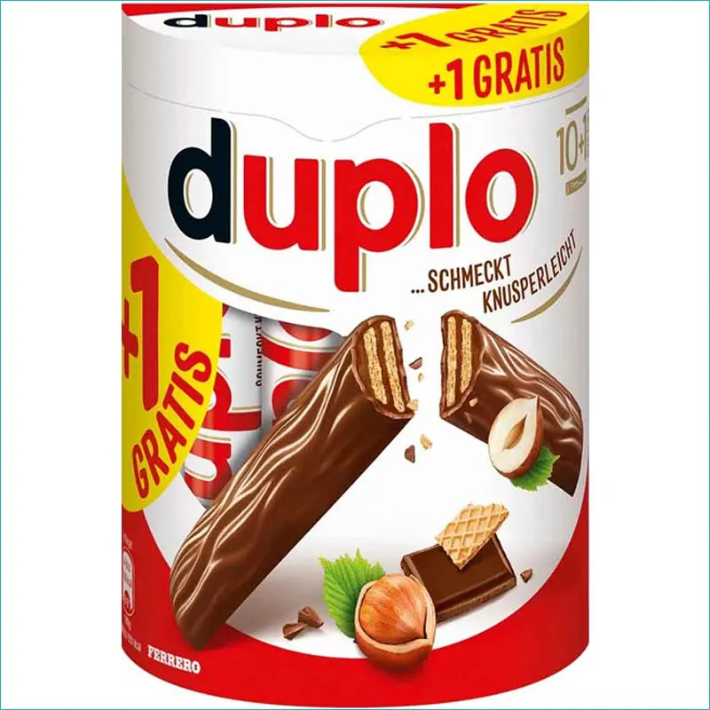 Duplo wafelki w czekoladzie 10+1szt.